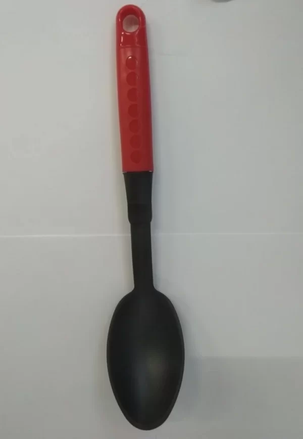Ложка сервировочная - цвет черный, ручка красная МЕ304