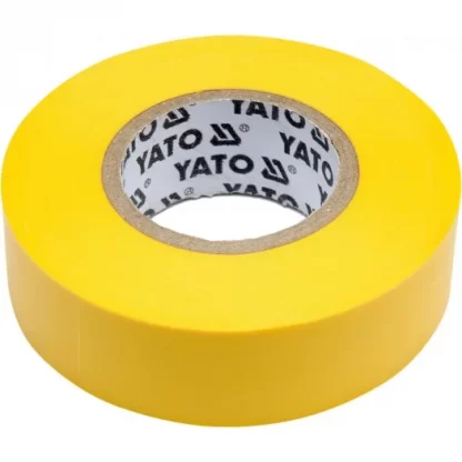 Изолента ПВХ желтая 19мм х 20м х 0,13мм Yato YT-81654