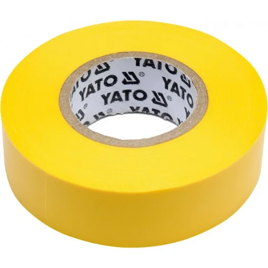 Изолента ПВХ желтая 19мм х 20м х 0,13мм Yato YT-81654