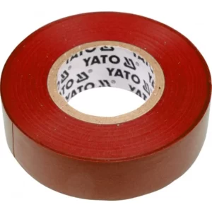 Изолента ПВХ красная 19мм х 20м х 0,13мм Yato YT-8166
