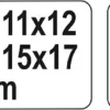 Ключи разрезные 8-17мм (набор 4шт) Yato YT-0143-3