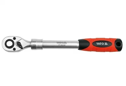 Ключ трещоточный для головок телескопический 1/2" T72 L305-445мм Yato YT-0299