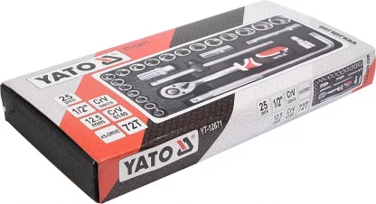 Набор инструмента 1/2" (25пр.) CrV Yato YT-12671-3