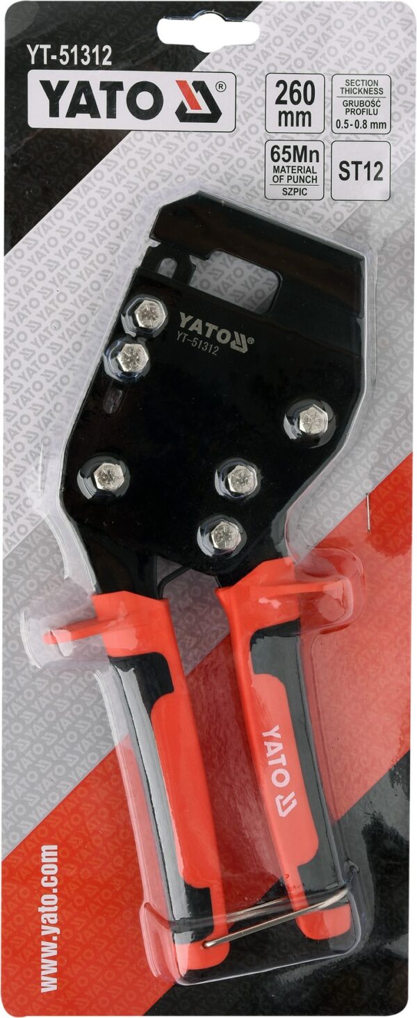 Щипцы для соединения ГК профилей 260мм Yato YT-51312 — изображение 4
