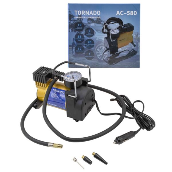 Компрессор поршневой автомобильный AC-580 TORNADO 14A 12V KING AC-580