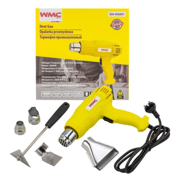 Фен промышленный электрический с насадками WMC TOOLS WMC-DH-HG001