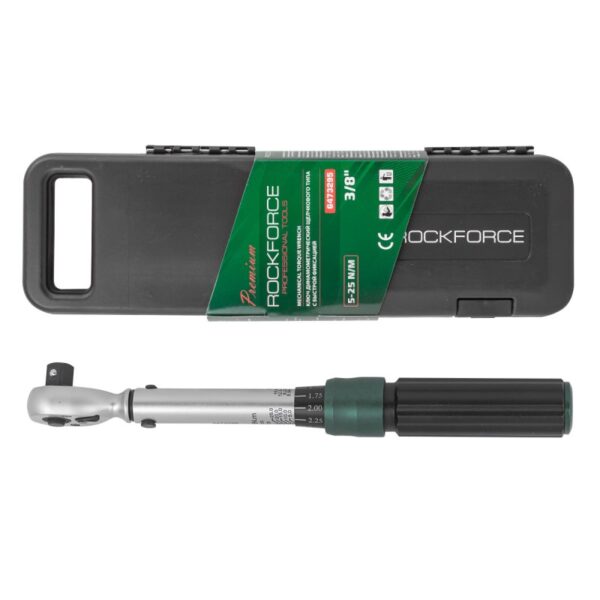 Ключ динамометрический щелчкового типа с быстрой фиксацией Premium 5-25Нм 3/8 Rock FORCE RF-6473295
