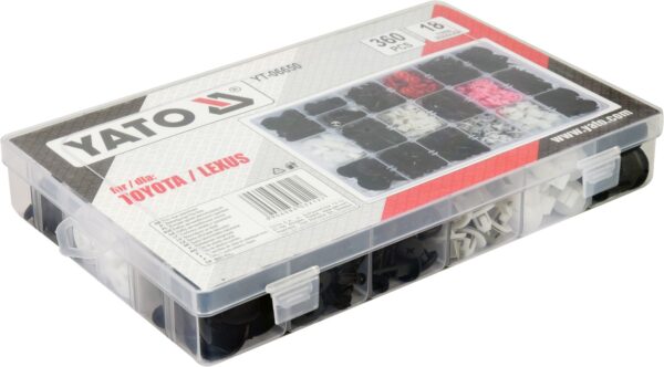 Набор автомобильного крепежа для TOYOTA/LEXUS 360шт Yato YT-06650 — изображение 4