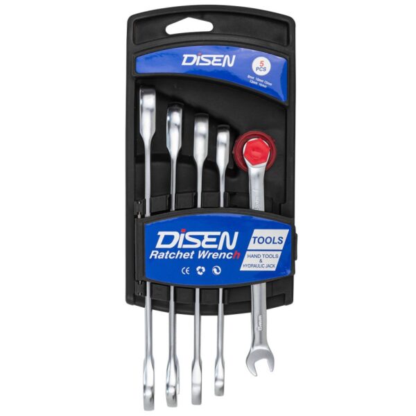 Ключи трещоточные 8-14мм набор 5пр. DISEN DSD1502 — изображение 3