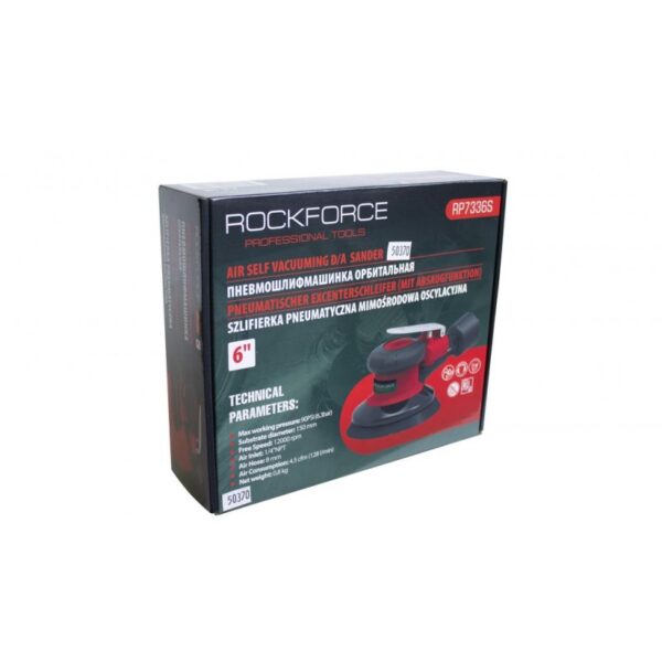Пневмошлифовальная орбитальная машинка 150мм Rock FORCE RF-RP7336S — изображение 3