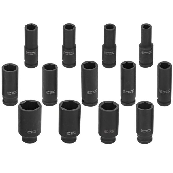 Набор головок ударных глубоких 13пр. 1/2 FORCEKRAFT FK-4137MPB — изображение 3