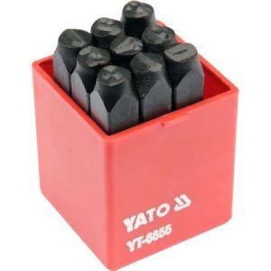 Набор клейм цифры 8мм (9шт) Yato YT-6855
