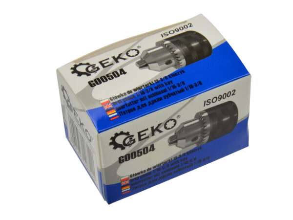 Патрон сверлильный 13-3/8 с ключиком Geko G00504 — изображение 5