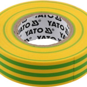 Изолента ПВХ желто-зеленая 19мм х 20м х 0,13мм Yato YT-81655
