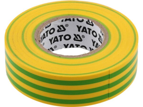 Изолента ПВХ желто-зеленая 19мм х 20м х 0,13мм Yato YT-81655