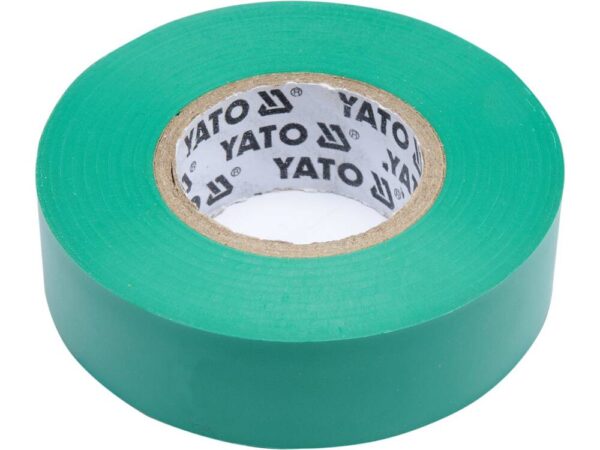 Изолента ПВХ зеленая 19мм х 20м х 0,13мм Yato YT-81652