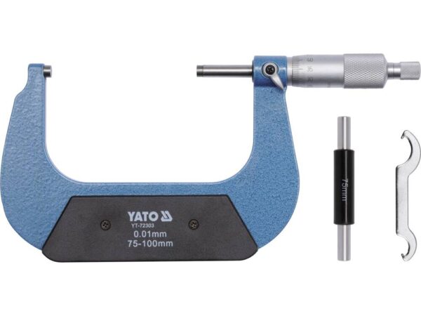 Микрометр 75-100мм Yato YT-72303
