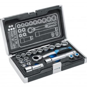 Набор инструмента 1/4, 3/8 (18пр.) SPLINE CrMo Hoegert HT1R478