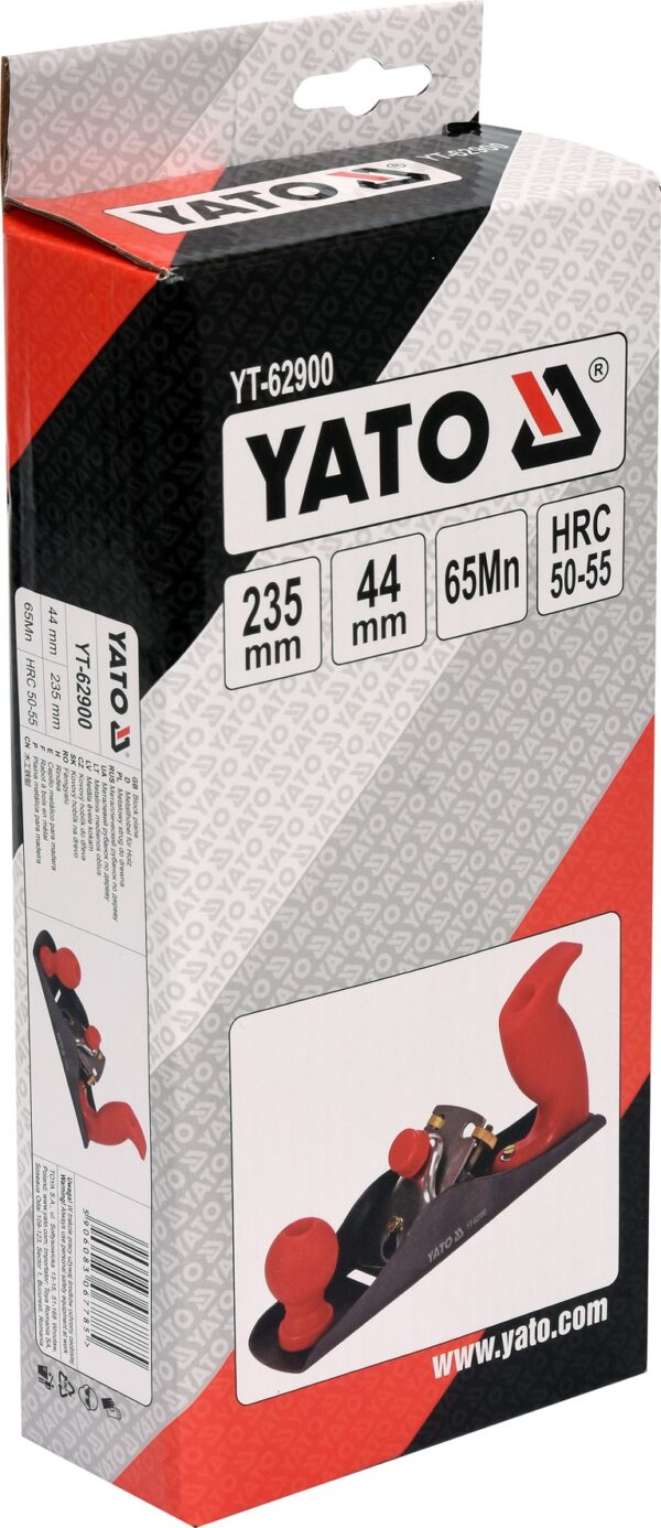 Рубанок металлический 235мм, лезвие 44мм Yato YT-62900 — изображение 4