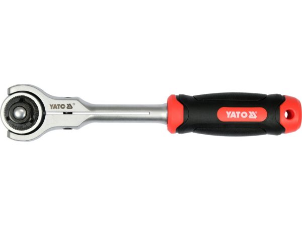 Ключ трещоточный для головок 1/2" 72T с вращающейся головкой CrV Yato YT-07202
