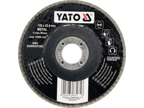 Круг лепестковый 125мм Р60 Yato YT-83273