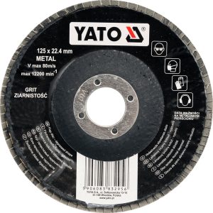 Круг лепестковый выпуклый 125мм Р60 Yato YT-83293
