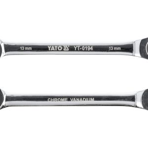 Ключ рожково-накидной с трещоткой 13мм CrV Yato YT-0194