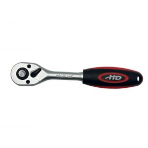 Ключ трещоточный для головок 1/4" 90T 150мм, CrV HD-03241
