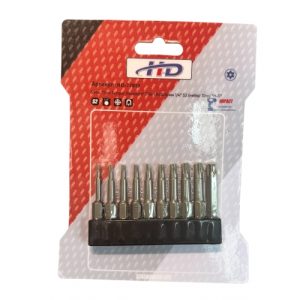 Биты "Torx Tamper Resistant" TR6-TR40x50мм 1/4" S2 (набор 10пр) HD-77910