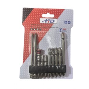 Биты крестообразные 50-100мм 1/4" S2 (набор 10пр) HD-77911