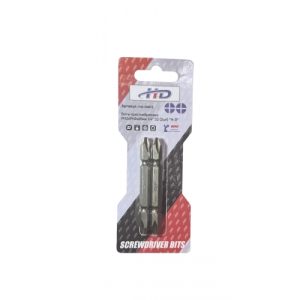 Биты крестообразные PH2xPH2х65мм 1/4" S2 (2шт) HD-04812