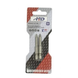 Биты крестообразные PZ1х50мм 1/4" S2 (2шт) HD-77885