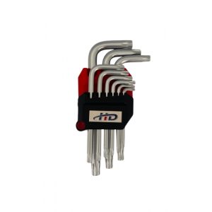 Ключи TORX с отверстием T10-T50 короткие (набор 9шт.) CrV HD-0511
