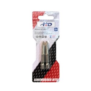 Биты крестообразные PH2х50мм 1/4" S2 (2шт) HD-77876