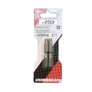 Биты крестообразные PH4х25мм 1/4" S2 (4шт) HD-77874
