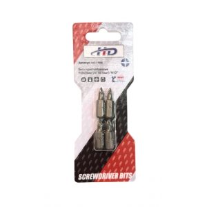 Биты крестообразные PZ0х25мм 1/4" S2 (4шт) HD-77880