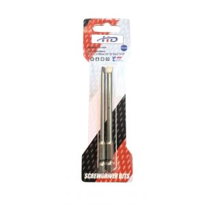 Биты шлицевые SL4+SL5х100мм 1/4" S2 (2шт) HD-0484