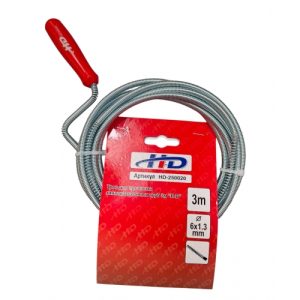 Трос для прочистки канализационных труб 6мм х 3м HD-250020