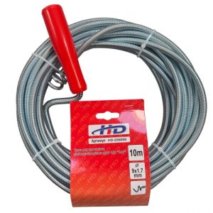 Трос для прочистки канализационных труб 9мм х 10м HD-250050