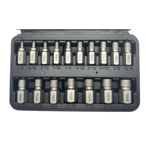 Экстракторы для шпилек 1/8"-5/8", набор 17пр., 42CrMo HD-05894