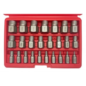 Экстракторы для шпилек 1/8"-7/8", набор 25пр., 42CrMo HD-06034