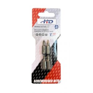 Биты крестообразные PH0х25мм 1/4" S2 (4шт) HD-77870
