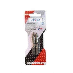 Биты крестообразные PH1х25мм 1/4" S2 (4шт) HD-77871