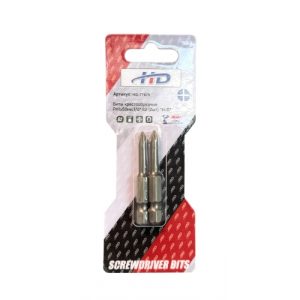 Биты крестообразные PH1х50мм 1/4" S2 (2шт) HD-77875