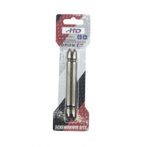 Биты крестообразные PH2xPH2х100мм 1/4" S2 (2шт) HD-04813
