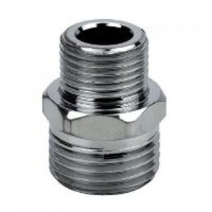 Штуцер пневматический с наружными резьбами 3/8" х 3/8" HD-B1207