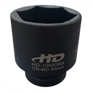 Головка торцевая ударная 1" 6гр. 55мм L80мм CrMo HD-105506B