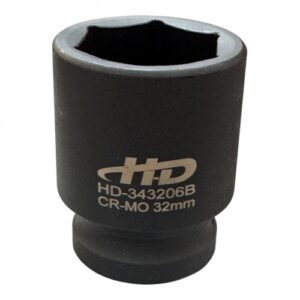 Головка торцевая ударная 3/4" 6гр. 32мм L58мм CrMo HD-343206B