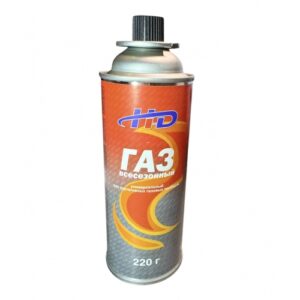 Газ всесезонный универсальный для портативных газовых приборов, 400 мл (220 гр) HD-G220