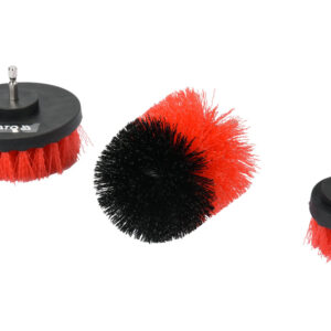 Щётки-крацовки нейлон с хвостовиком HEX (набор 3шт) Yato YT-47553